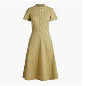 J Crew new button up dress in Olive Green